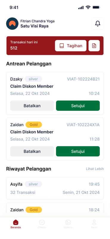 Merchant Dashboard VIAT